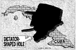 A DICTATOR SHAPED HOLE IN CUBA by Monte Wolverton