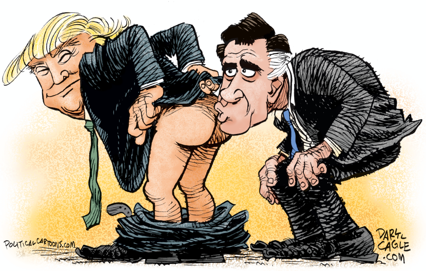 Trump Kisses Butt COLOR