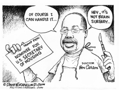 BEN CARSON HOUSING SEC PICK by Dave Granlund