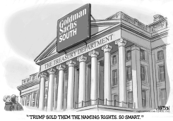 US TREASURY DEPARTMENT IS GOLDMAN SACHS SOUTH by R.J. Matson