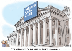 US TREASURY DEPARTMENT IS GOLDMAN SACHS SOUTH by R.J. Matson
