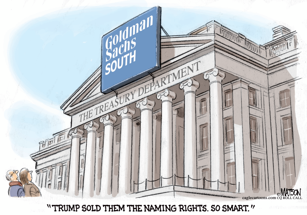 US Treasury Department Is Goldman Sachs South-COLOR