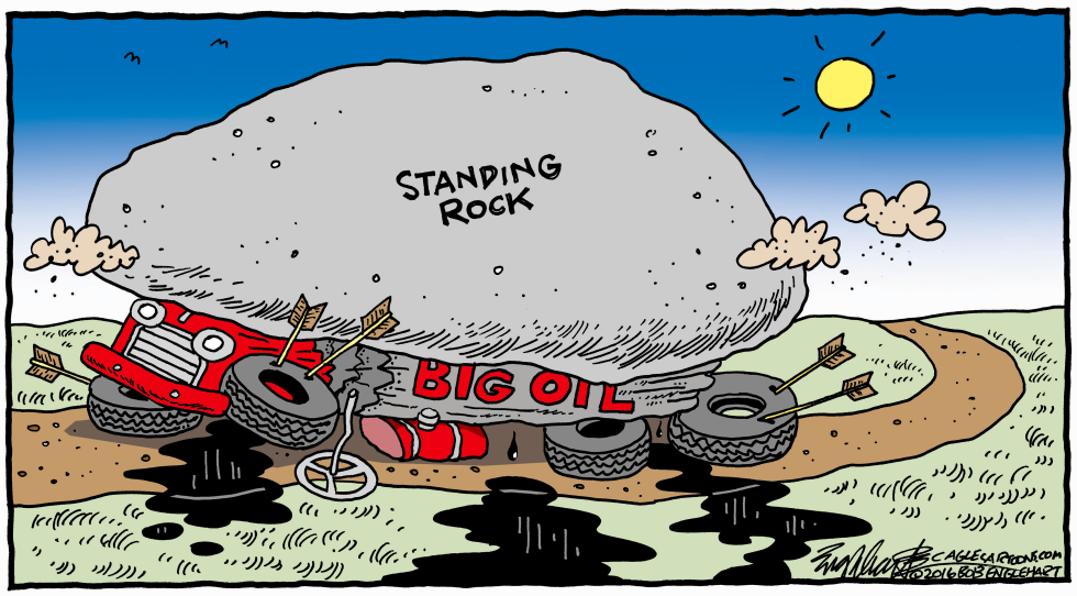  OIL PIPELINE by Bob Englehart