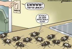 ANTI-SEMITISM ROACHES by Steve Greenberg