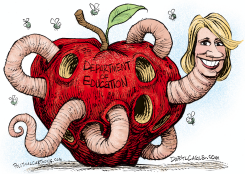 BETSY DEVOS by Daryl Cagle