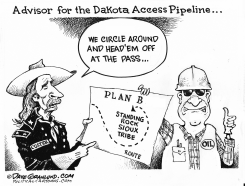 DAKOTA PIPELINE PLAN B by Dave Granlund