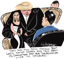 TRUMP AND IVANKA by Frank Hansen
