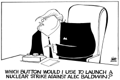 TRUMP AND SNL, B/W by Randy Bish
