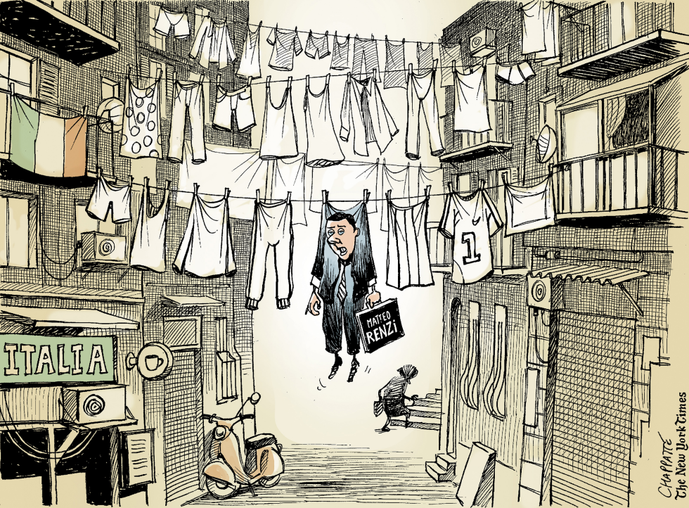  MATTEO RENZI IS OUT by Patrick Chappatte