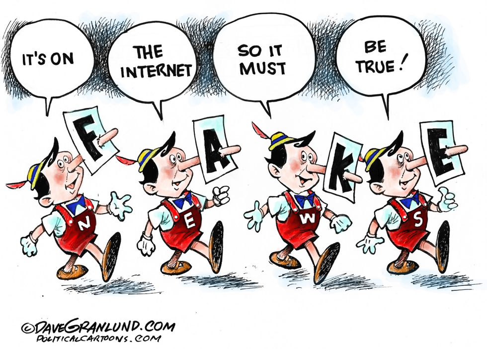  FAKE NEWS AND INTERNET by Dave Granlund