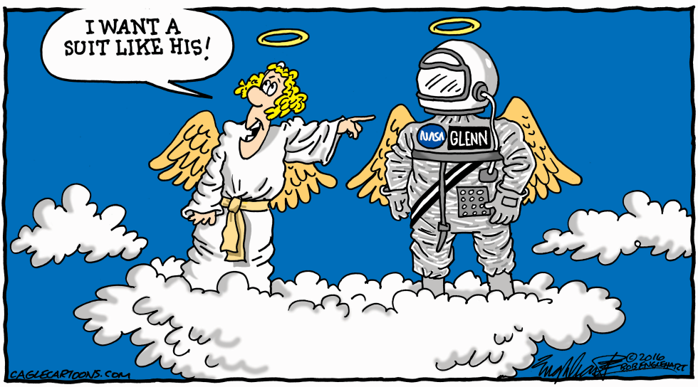  JOHN GLENN by Bob Englehart