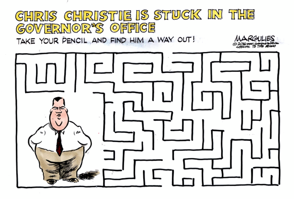 Christie Stuck in Governor's Office color