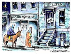 CHRISTMAS NO ROOM  by Dave Granlund