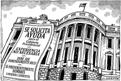 SE SOLICITA AYUDA PARA EL GABINETE DE TRUMP by Monte Wolverton