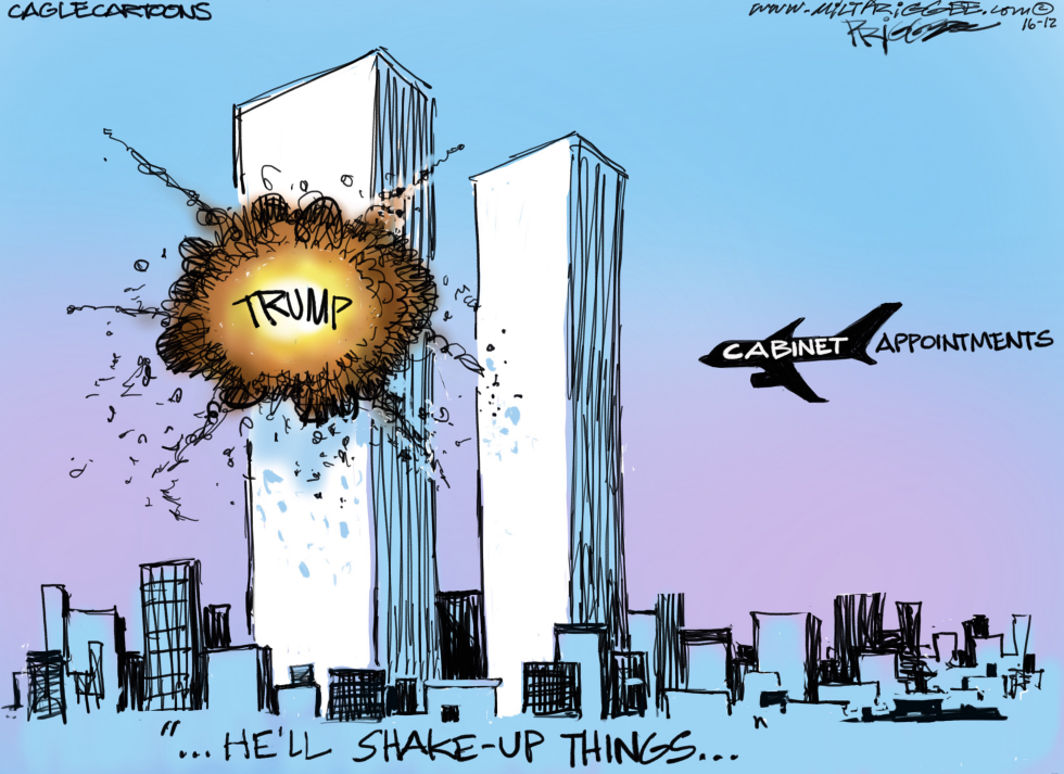  TRUMP TOWERS by Milt Priggee