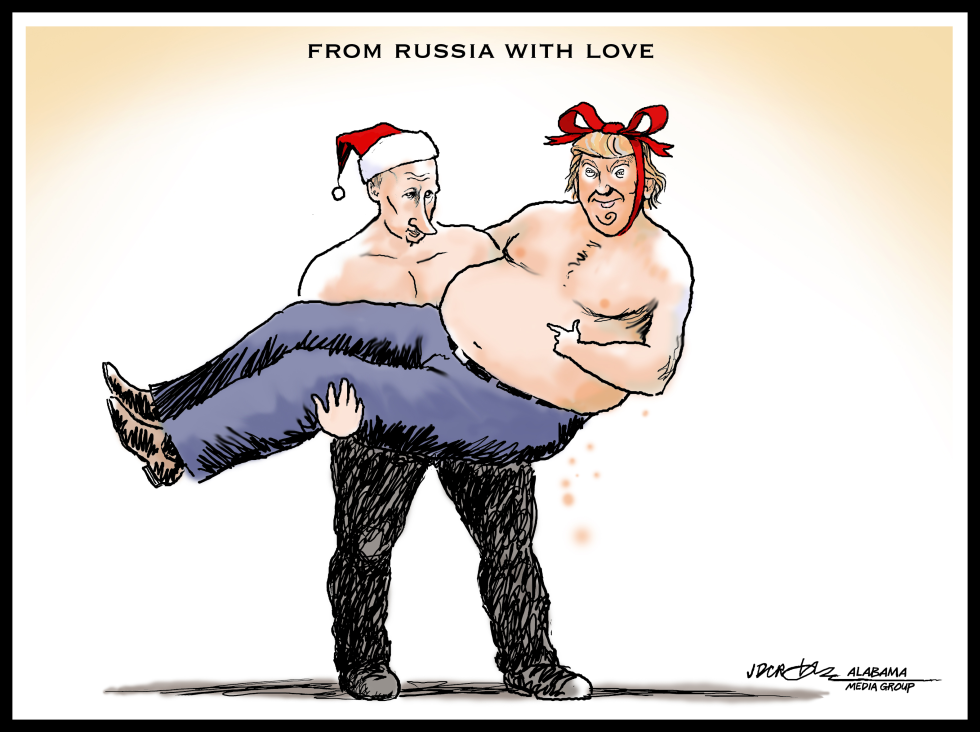 PUTIN/TRUMP FROM RUSSIA WITH LOVE by J.D. Crowe