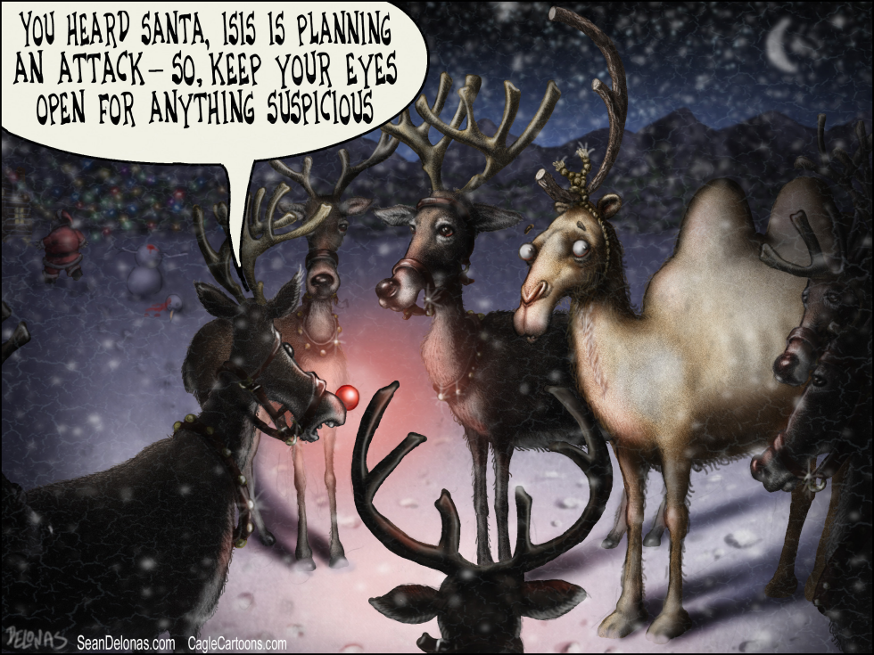 Pre Rev Christmas Terrorism Deer Color