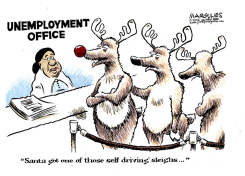 SANTA'S SELF DRIVING SLEIGH by Jimmy Margulies