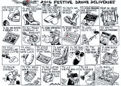 FESTIVE DRONE DELIVERIES by Zapiro