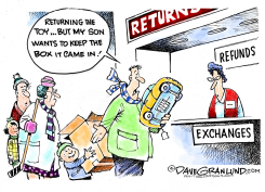 GIFT RETURNS  by Dave Granlund