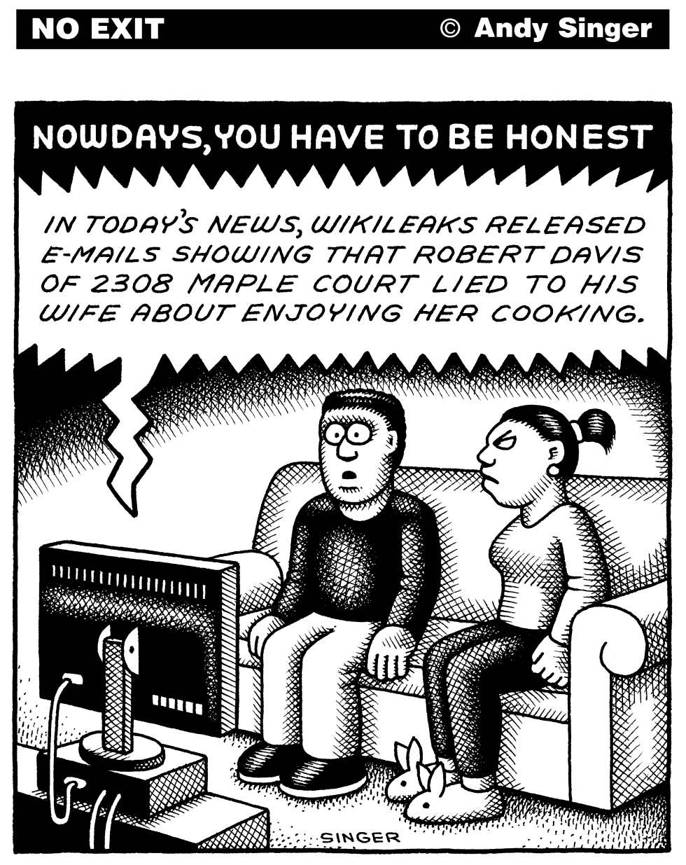 Wikileaks Gets Personal black and white version