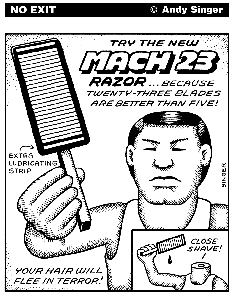 Mach 23 Razor black and white version
