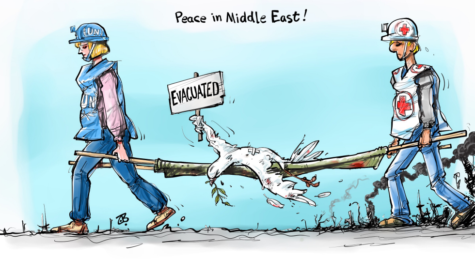  EVACUATED PEACE by Emad Hajjaj