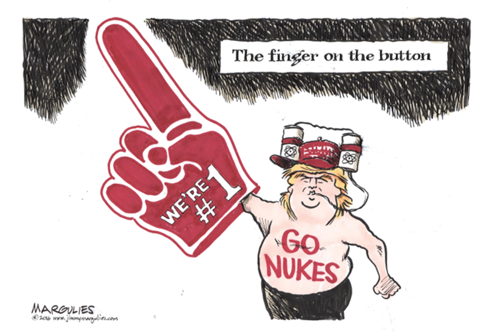 Trump and nuclear weapons color