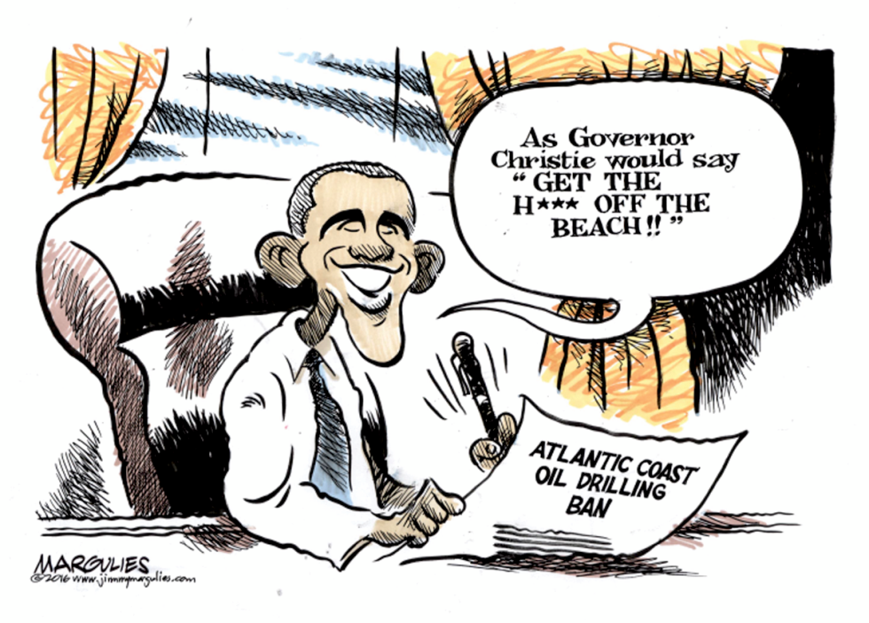 Obama offshore oil drilling ban color
