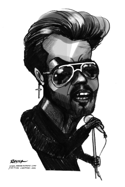 GEORGE MICHAEL RIP BW by Rayma Suprani