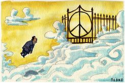 DAVID LANGE IN NUCLEAR FREE PARADISE by Chris Slane