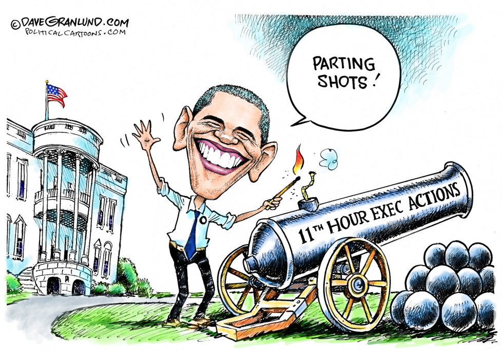  OBAMA PARTING SHOTS by Dave Granlund