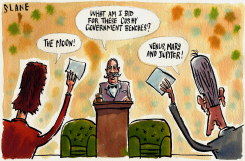 POLITICIANS PROMISE THE MOON by Chris Slane