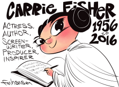CARRIE FISHER RIP by Frank Hansen