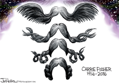 CARRIE FISHER by Joe Heller