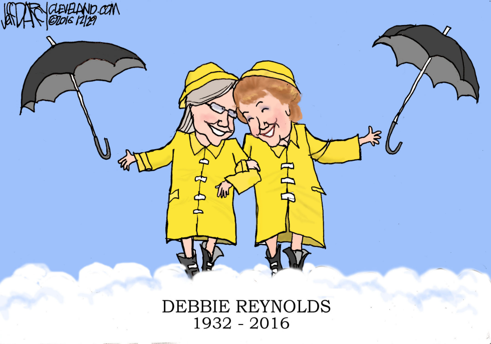 Debbie Reynolds and Carrie Fisher