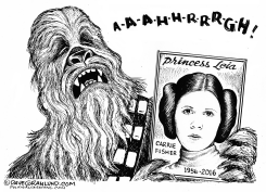CARRIE FISHER TRIBUTE by Dave Granlund