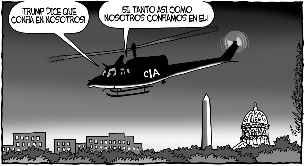  LA CIA Y TRUMP by Bob Englehart