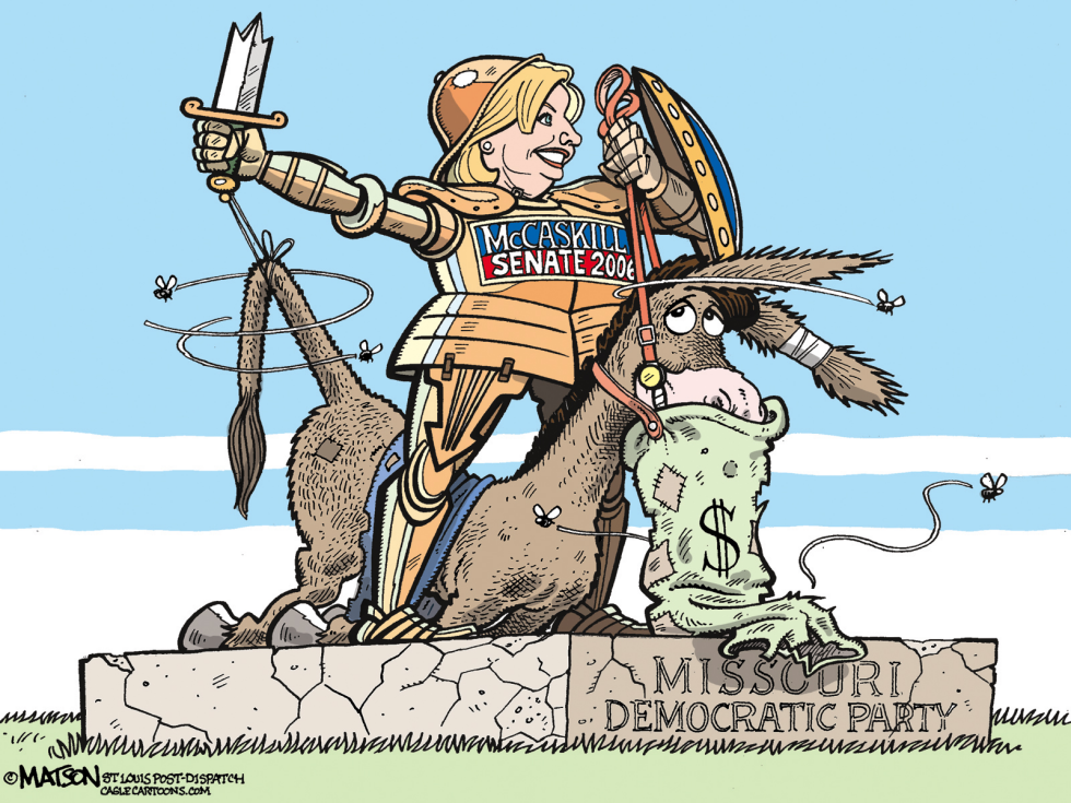  MCCASKILL IS MISSOURI DEMOCRATIC PARTY'S JOAN OF ARC by RJ Matson