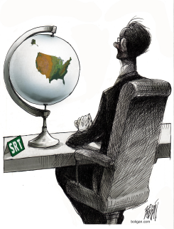 SECRETARíA DE RELACIONES CON TRUMP by Angel Boligan