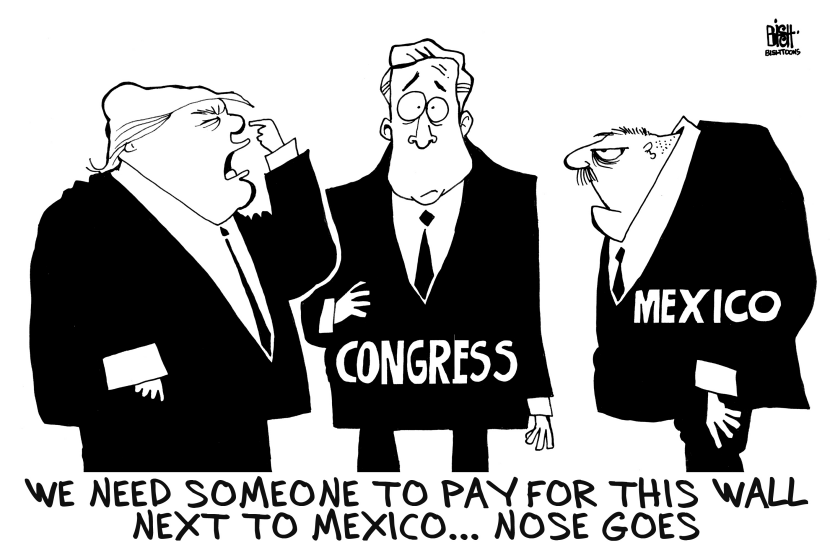 WHO WILL PAY FOR THE WALL, B/W