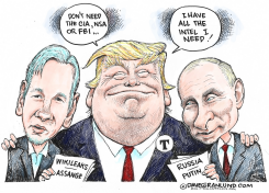 TRUMP AND INTEL BRIEFINGS  by Dave Granlund