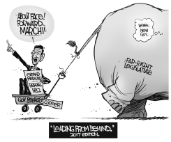 LOCAL NC ROY COOPER AND LEGISLATURE BW by John Cole