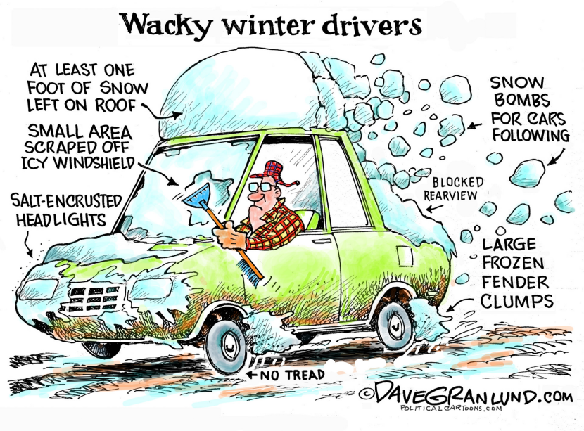 Wacky winter drivers COLOR