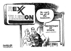 REX TILLERSON SECRETARY OF STATE by Jimmy Margulies