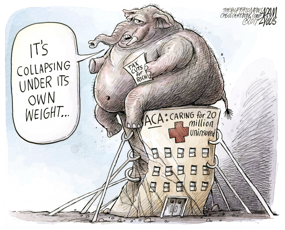  REPEALING OBAMACARE by Adam Zyglis