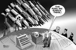 NUCLEAR ARMS THREAT by Paresh Nath