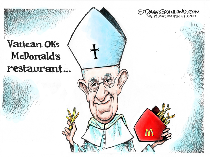 Vatican McDonald's opens COLOR