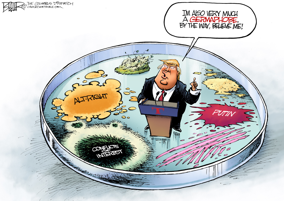  TRUMP GERMS by Nate Beeler