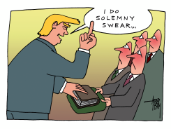 INAUGURATION TRUMP by Arend Van Dam